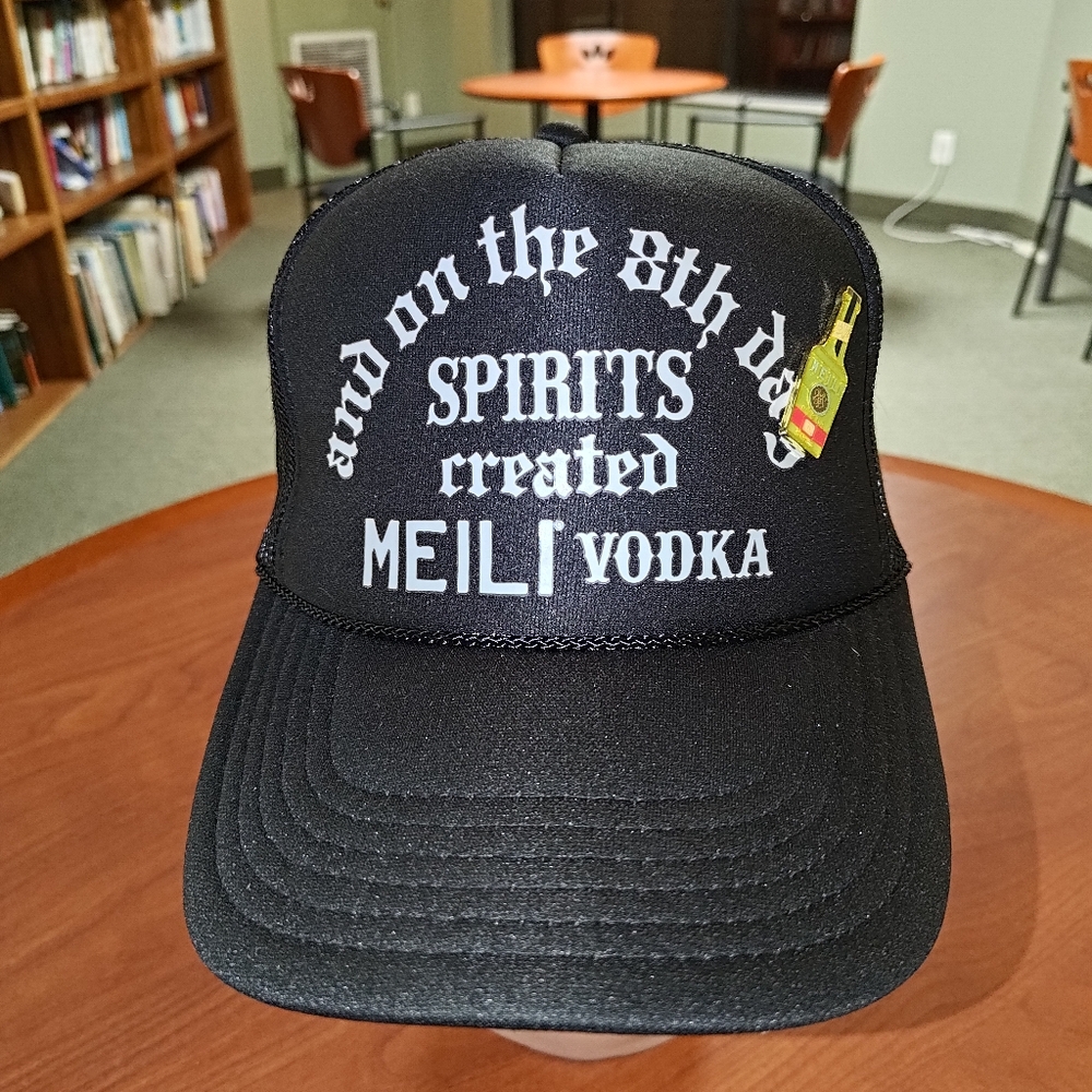 and on the 8th day Spirits Created MEILI Vodka Trucker Mesh Snapback Hat Cap...